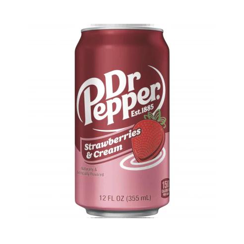 DR PEPPER USA STRAWBERRY CREAM 355ML