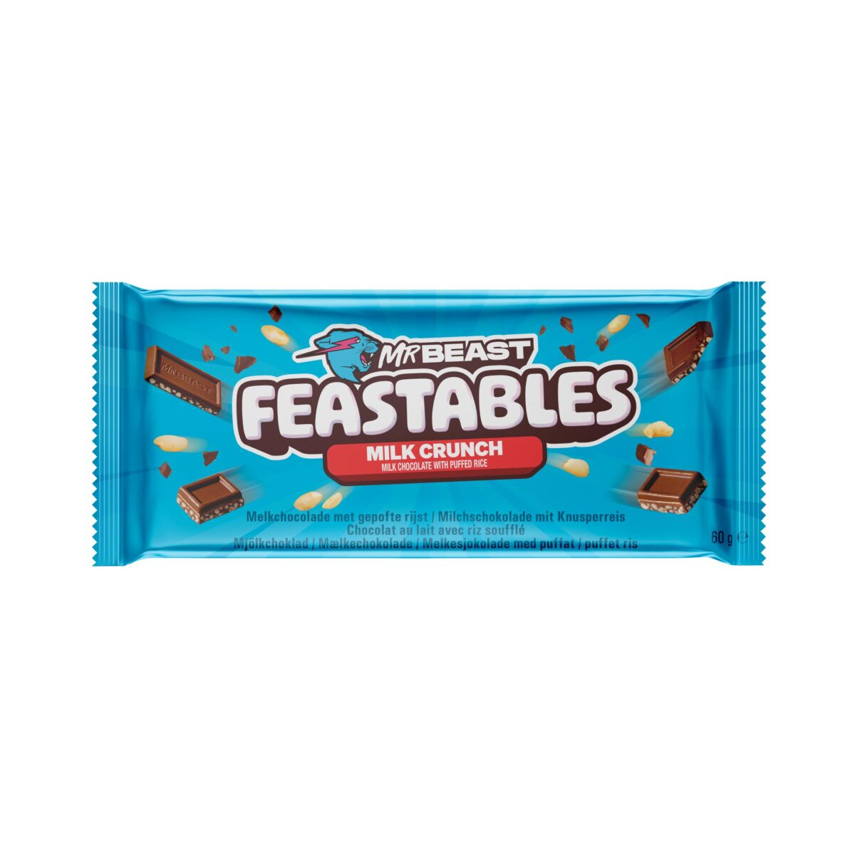 MR BEAST FEASTABLES MILK CRUNCH CHOCOLATE 60GR