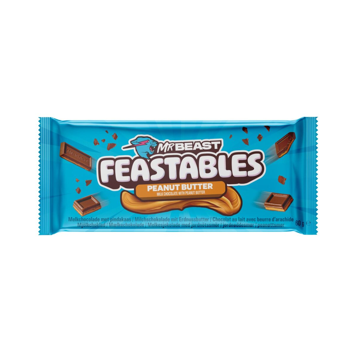 MR BEAST FEASTABLES PEANUT BUTTER CHOCOLATE 60GR