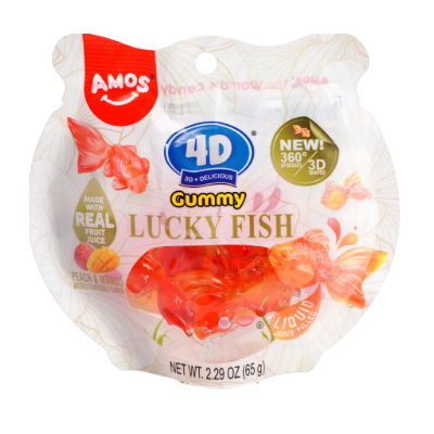 AMOS 4D LUCKY FISH PEACH & MANGO 60G