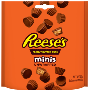 REESES PEANUT BUTTER MINIS POUCH 90GR