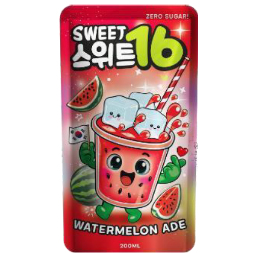 SWEET 16 POUCH WATERMELON ADE 200ML